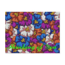 Abstract Violets - Postcard