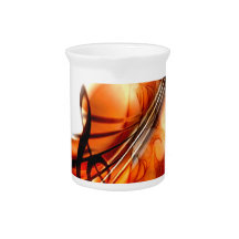 Abstract Violin Art Pitcher