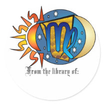 Abstract Virgo stickers