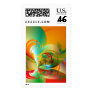 Abstract Vortex Postage Stamp