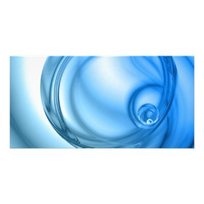 Abstract Water Swirl Textured Photo Card by graficallyminded