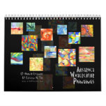 Abstract Watercolor Calendar