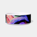 Abstract watercolor on black background pet bowls