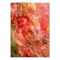 Abstract Watercolor Painting Card