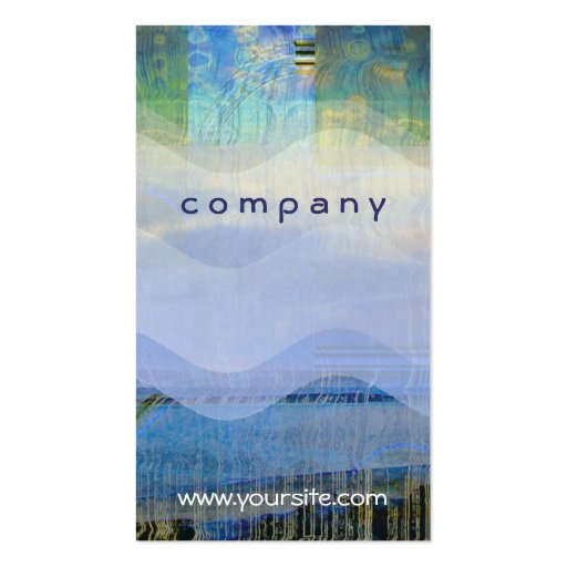 Abstract Waves Business Card (back side)