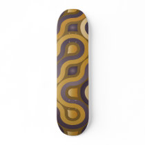 Abstract Waves Skateboard