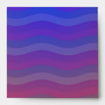 Abstract Wavy Stripes Orange Pink Blue Envelope
