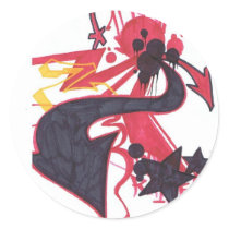 Abstract Way stickers by amcdurham Abstract Way stickers