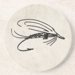 Abstract Wet Fly Lure Drink Coasters