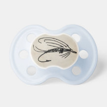 Abstract Wet Fly Lure Pacifiers