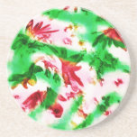 abstract whimsy drink coasters