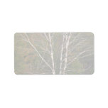 Abstract White birch tree on the edge of a hardwoo Personalized Address Labels