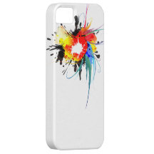 Abstract Wild Parrot Paint Splatters iPhone 5 Case