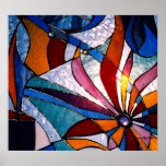 Abstract Wildflower Poster