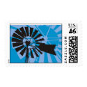 Abstract Windmill postage