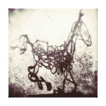 Abstract Wire Horse Art Canvas Prints