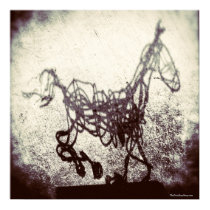 Abstract Wire Horse Art posters by PaintingPony Abstract Wire Horse Art posters