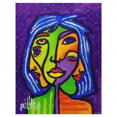 Abstract Women J 3 by Piliero Custom Letterhead by piliero