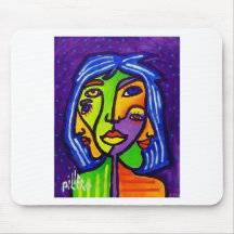 Abstract Women J 3 by Piliero Mousepad