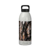 Abstract Wood Reusable Water Bottles