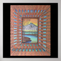 Abstract Worlds Poster
