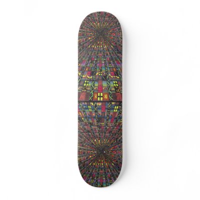 Abstract Worlds Skateboard by amazingb