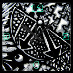 Abstract Worlds Time Piece wall clocks