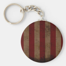 Abstract Worn American Flag Keychain