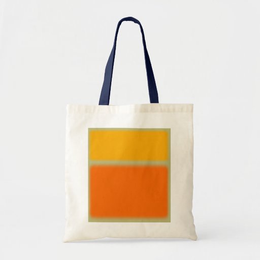 Abstract Yellow and Orange Canvas Bag
