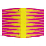 Abstract yellow and pink rays vinyl binder