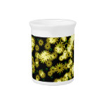 Abstract Yellow Beverage Pitcher