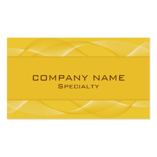 Abstract Yellow Business Cards
