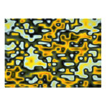 Abstract Yellow melting labyrinth Invitations