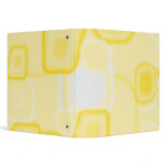 Abstract Yellow Square Binder