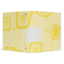 Abstract Yellow Square Binder