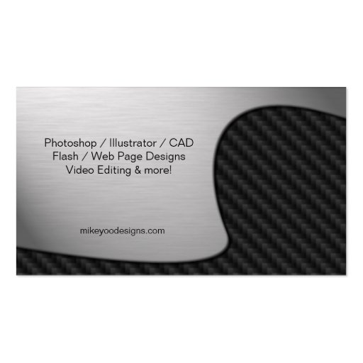 Abstract Yin Yang Graphic Design Business Card (back side)