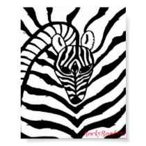 Abstract Zebra posters by rockyroadart Abstract Zebra posters