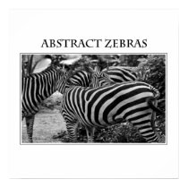 Abstract Zebras posters