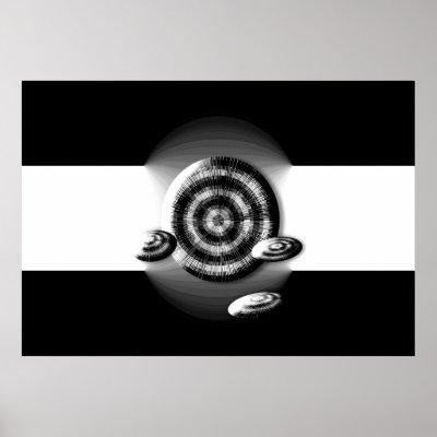 Abstractly black-and-white print by LoRoPosterShop
