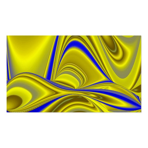 Abstractly in blue gold - yellow business cards (back side)