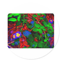 ABSTRACTS FLORALS WINE BOTTLES STICKERS