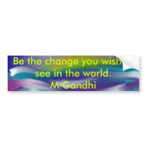 abstracttwo, Be the change you wish to see in t... bumper stickers by k0sher abstracttwo, Be the change you wish to see in t... bumper stickers