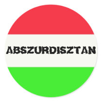 ABSZURDISZTAN ROUND STICKERS