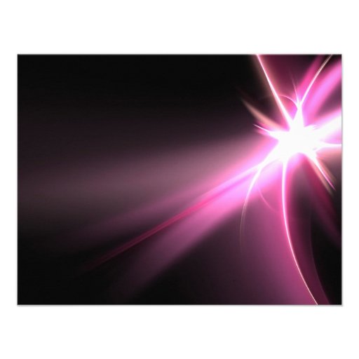 Abtract Pink Energy Fractal Announcement