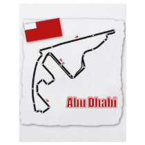 Abu Dhabi GP Circuit Flyer Design