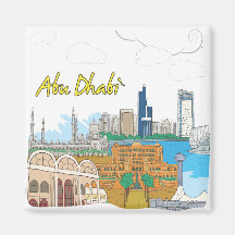 Abu Dhabi Refrigerator Magnets