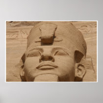 abu simbel face poster