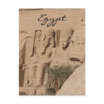 abu simbel kings egypt post card