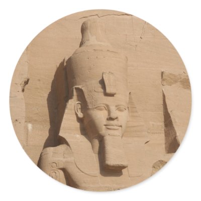abu simbel pharoah sticker by cardart