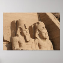 abu simbel pharoahs poster